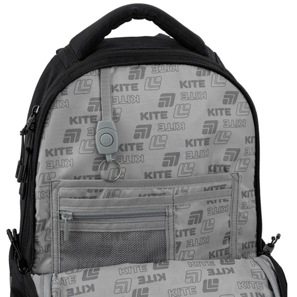Ортопедический рюкзак Kite Education Teens Drama Queen K26-2587M-2, черный Ортопедический рюкзак Kite Education Teens Drama Queen K26-2587M-2, черный