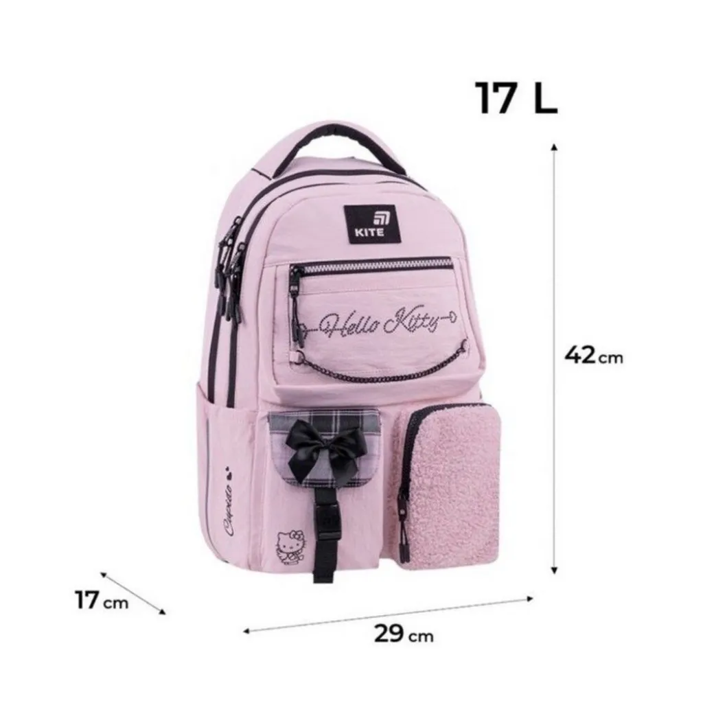 Ортопедичний рюкзак Kite Education Teens Hello Kitty HK26-2587M-2, рожевий Ортопедичний рюкзак Kite Education Teens Hello Kitty HK26-2587M-2, рожевий