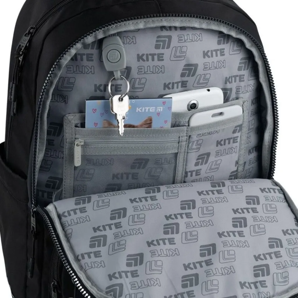 Ортопедический рюкзак Kite Education Teens Kuromi HK26-2594M, черный