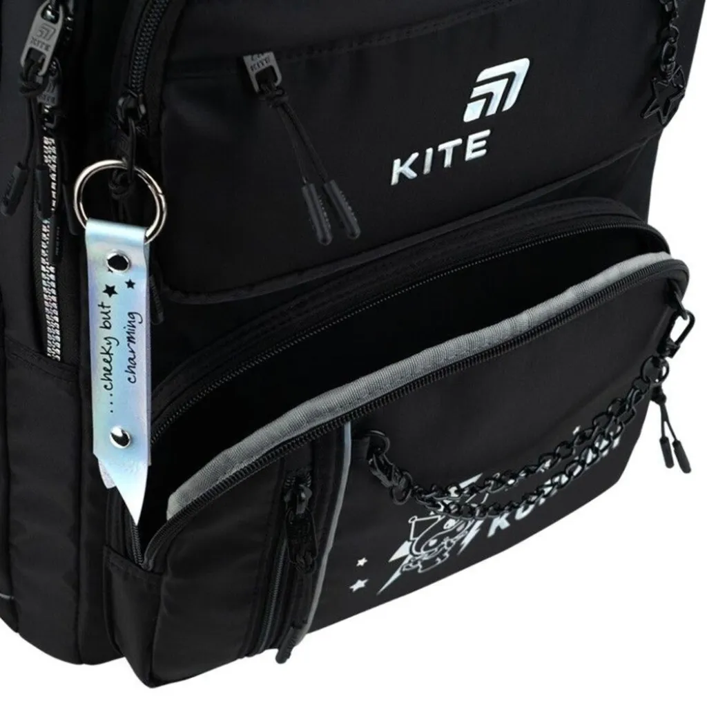 Ортопедический рюкзак Kite Education Teens Kuromi HK26-2594M, черный