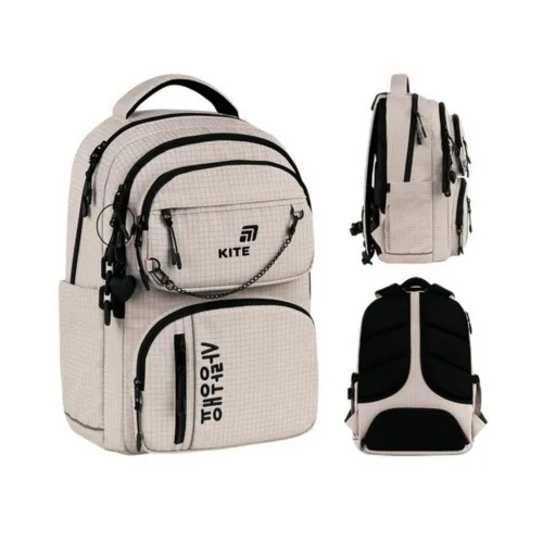 Ортопедический рюкзак Kite Education Teens Prime K26-2594M-1, бежевый - Фото№1