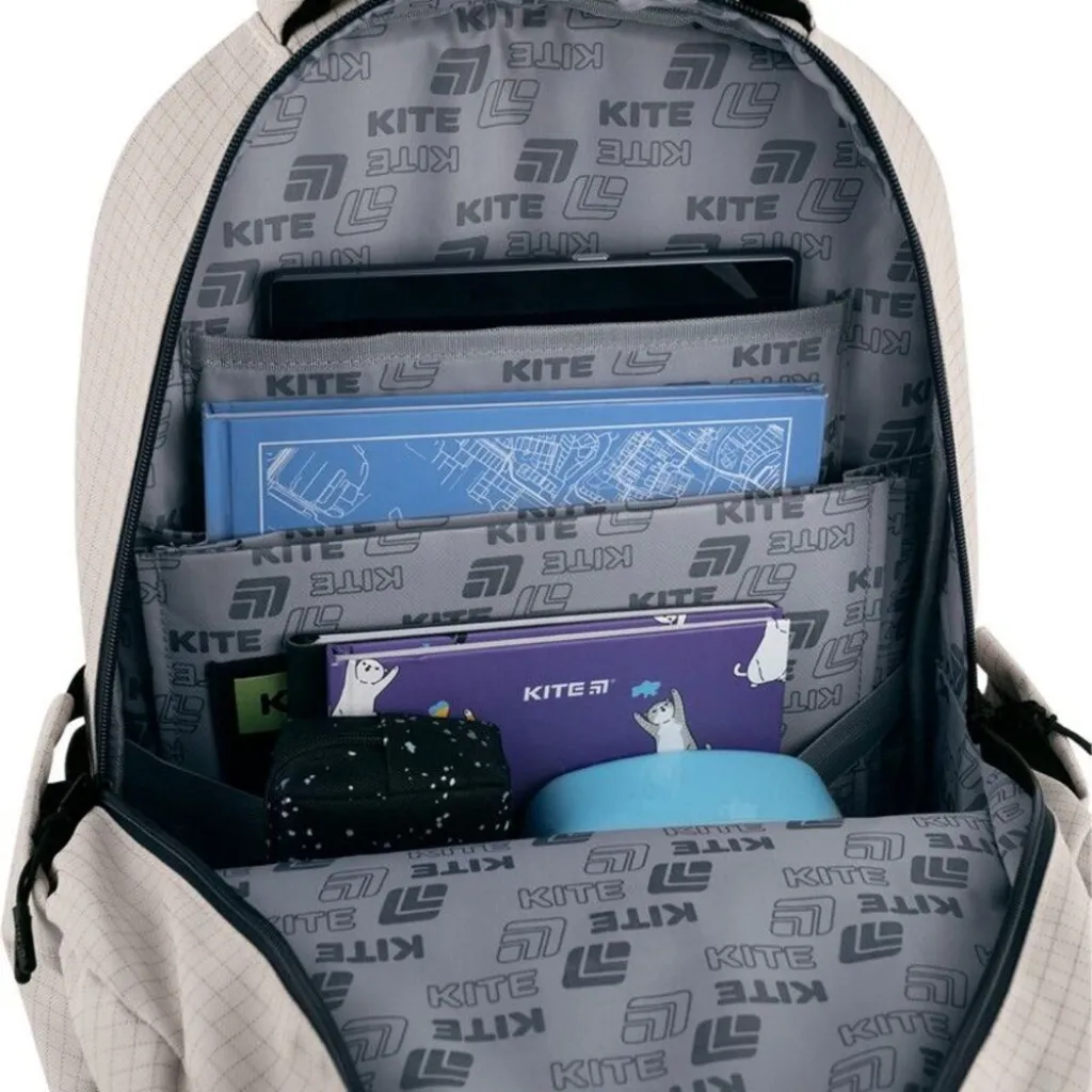 Ортопедический рюкзак Kite Education Teens Prime K26-2594M-1, бежевый