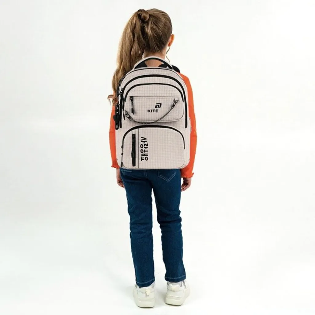 Ортопедический рюкзак Kite Education Teens Prime K26-2594M-1, бежевый