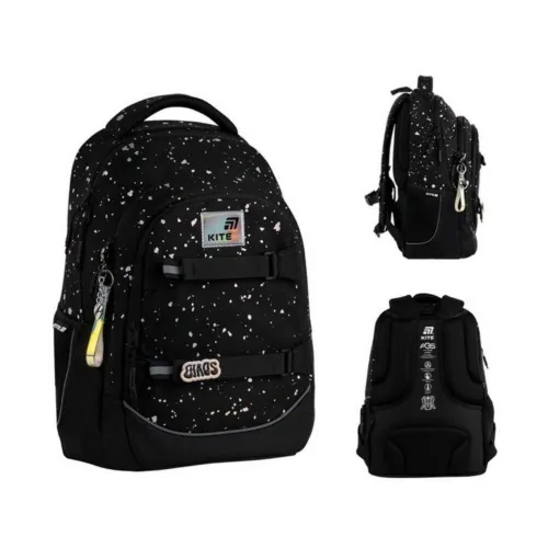 Ортопедический рюкзак Kite Education Teens Holographic K26-727M-1, черный - Фото№1 Ортопедический рюкзак Kite Education Teens Holographic K26-727M-1, черный - Фото№1