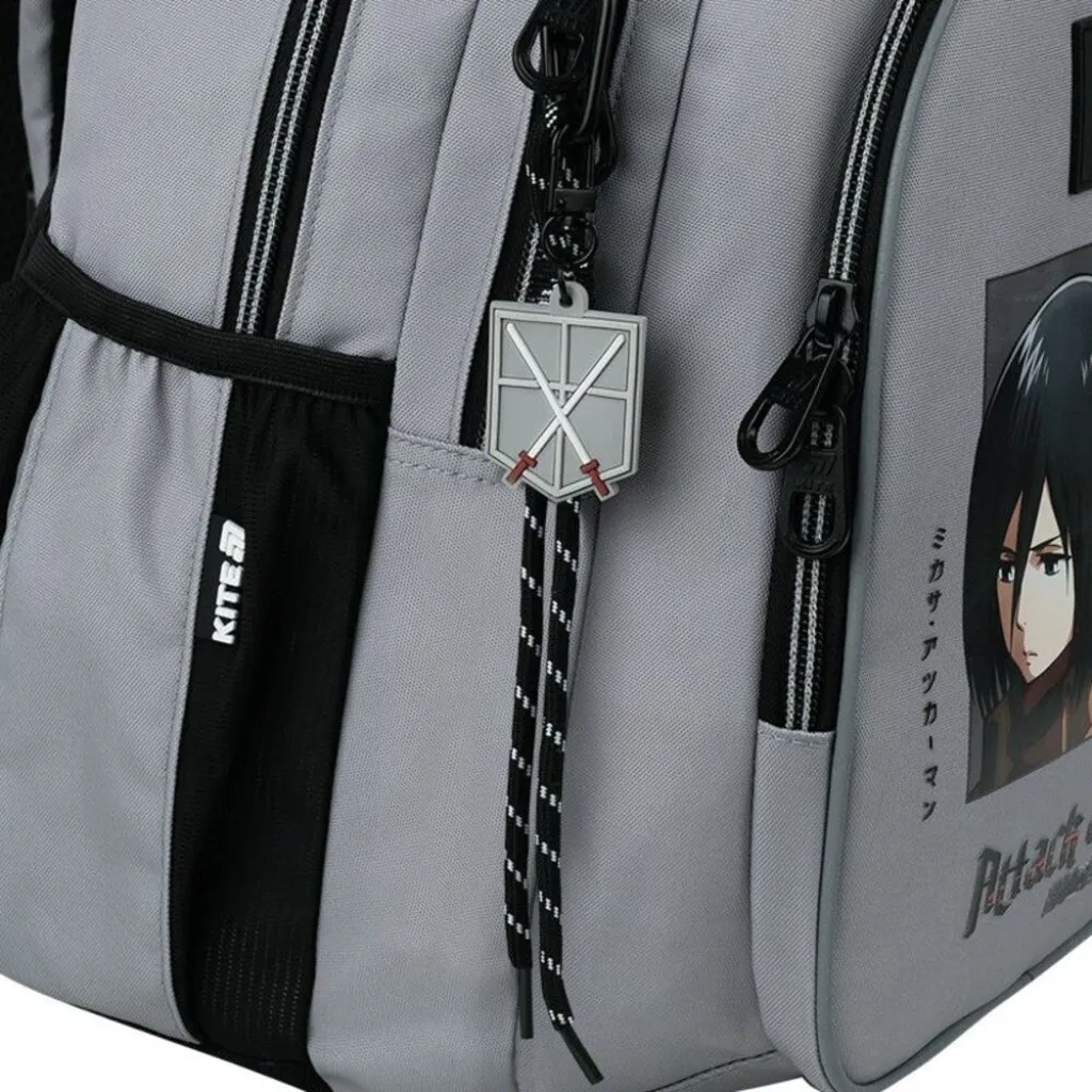 Ортопедический рюкзак Kite Education Teens Attack on Titan AT26-8001M, серый Ортопедический рюкзак Kite Education Teens Attack on Titan AT26-8001M, серый