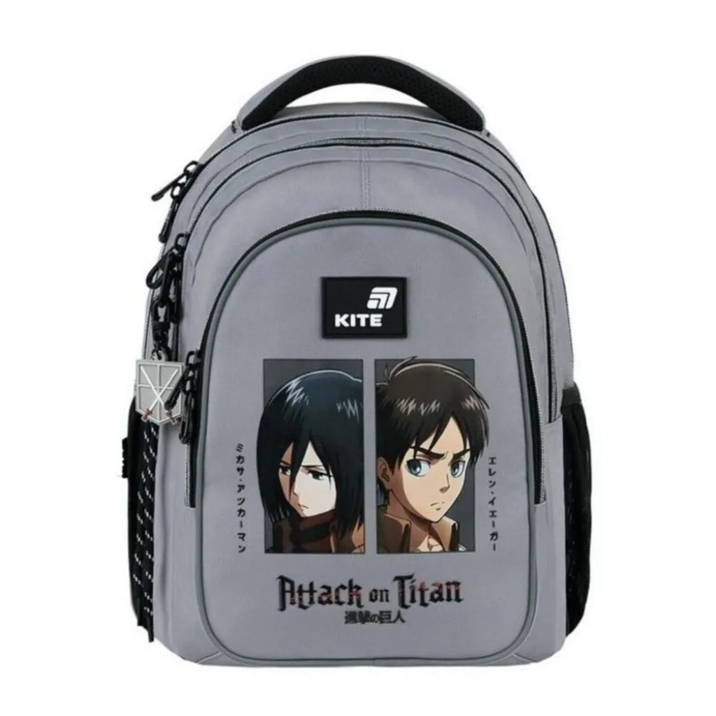 Ортопедический рюкзак Kite Education Teens Attack on Titan AT26-8001M, серый Ортопедический рюкзак Kite Education Teens Attack on Titan AT26-8001M, серый