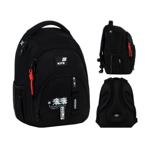 Ортопедический рюкзак Kite Education Teens Anime Boy K26-905M-3, черный - Фото№1 Ортопедический рюкзак Kite Education Teens Anime Boy K26-905M-3, черный - Фото№1
