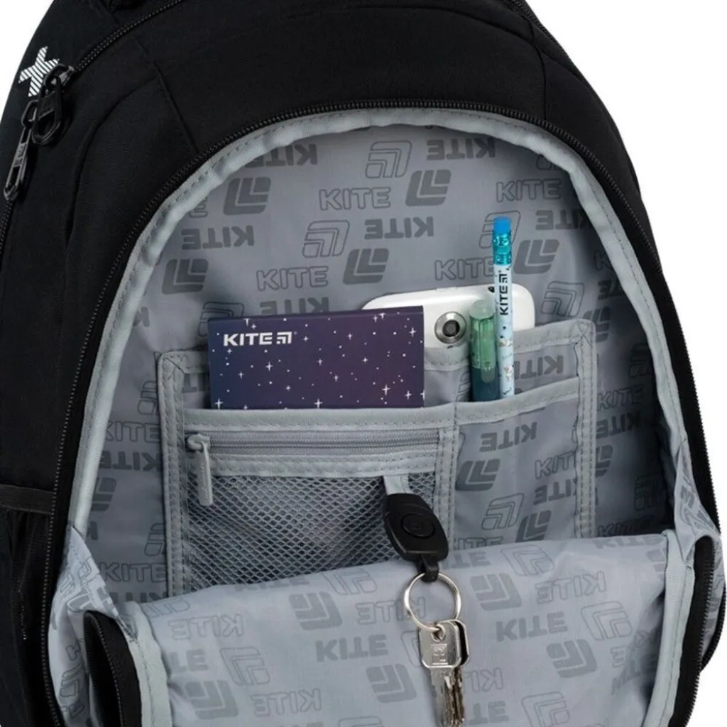 Ортопедический рюкзак Kite Education Teens Anime Boy K26-905M-3, черный Ортопедический рюкзак Kite Education Teens Anime Boy K26-905M-3, черный