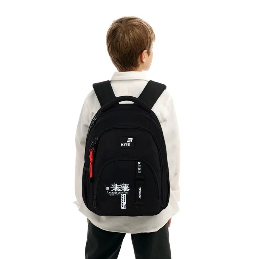 Ортопедический рюкзак Kite Education Teens Anime Boy K26-905M-3, черный Ортопедический рюкзак Kite Education Teens Anime Boy K26-905M-3, черный