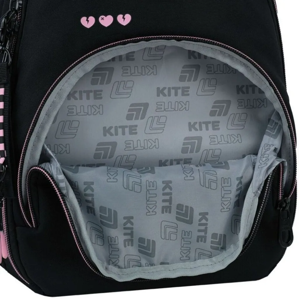 Ортопедичний рюкзак Kite Education Teens Kuromi HK26-905M, чорний Ортопедичний рюкзак Kite Education Teens Kuromi HK26-905M, чорний