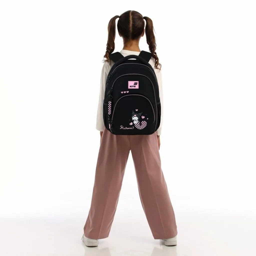 Ортопедичний рюкзак Kite Education Teens Kuromi HK26-905M, чорний Ортопедичний рюкзак Kite Education Teens Kuromi HK26-905M, чорний