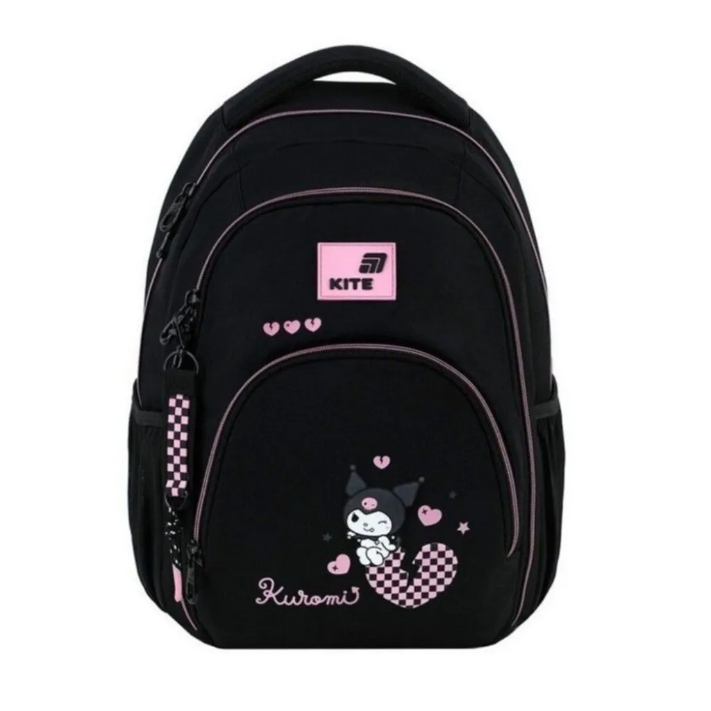 Ортопедичний рюкзак Kite Education Teens Kuromi HK26-905M, чорний Ортопедичний рюкзак Kite Education Teens Kuromi HK26-905M, чорний