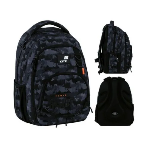 Ортопедический рюкзак Kite Education Teens Power Inside K26-905M-4, черный - Фото№1 Ортопедический рюкзак Kite Education Teens Power Inside K26-905M-4, черный - Фото№1