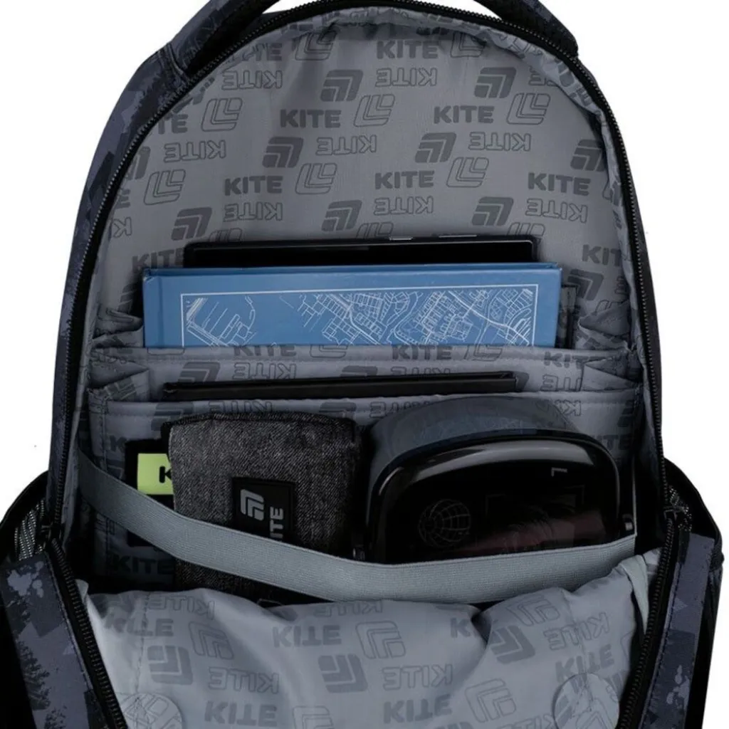Ортопедический рюкзак Kite Education Teens Power Inside K26-905M-4, черный Ортопедический рюкзак Kite Education Teens Power Inside K26-905M-4, черный