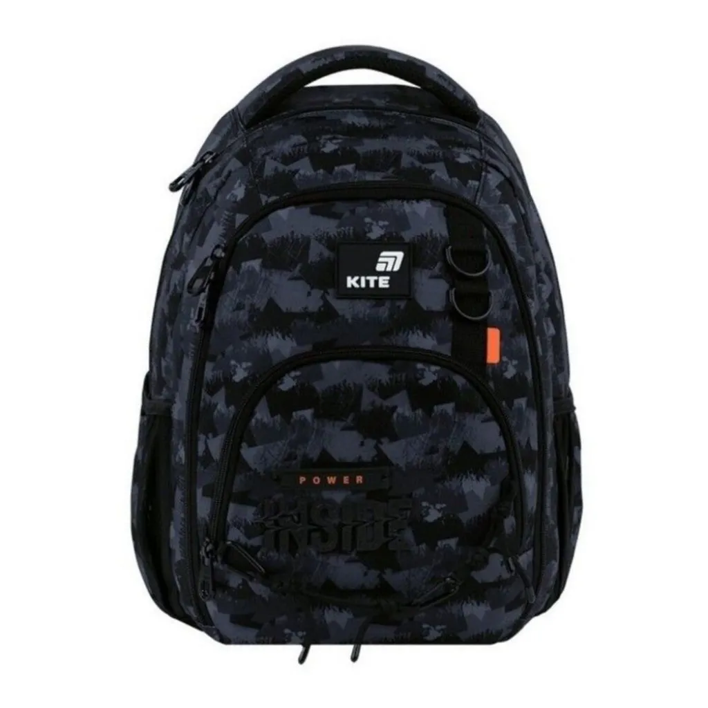 Ортопедический рюкзак Kite Education Teens Power Inside K26-905M-4, черный Ортопедический рюкзак Kite Education Teens Power Inside K26-905M-4, черный