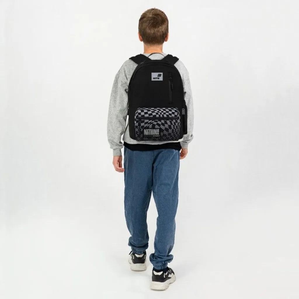 Городской ортопедический рюкзак Kite Education Teens Nothing Impossible K26-949M-2, черный Городской ортопедический рюкзак Kite Education Teens Nothing Impossible K26-949M-2, черный