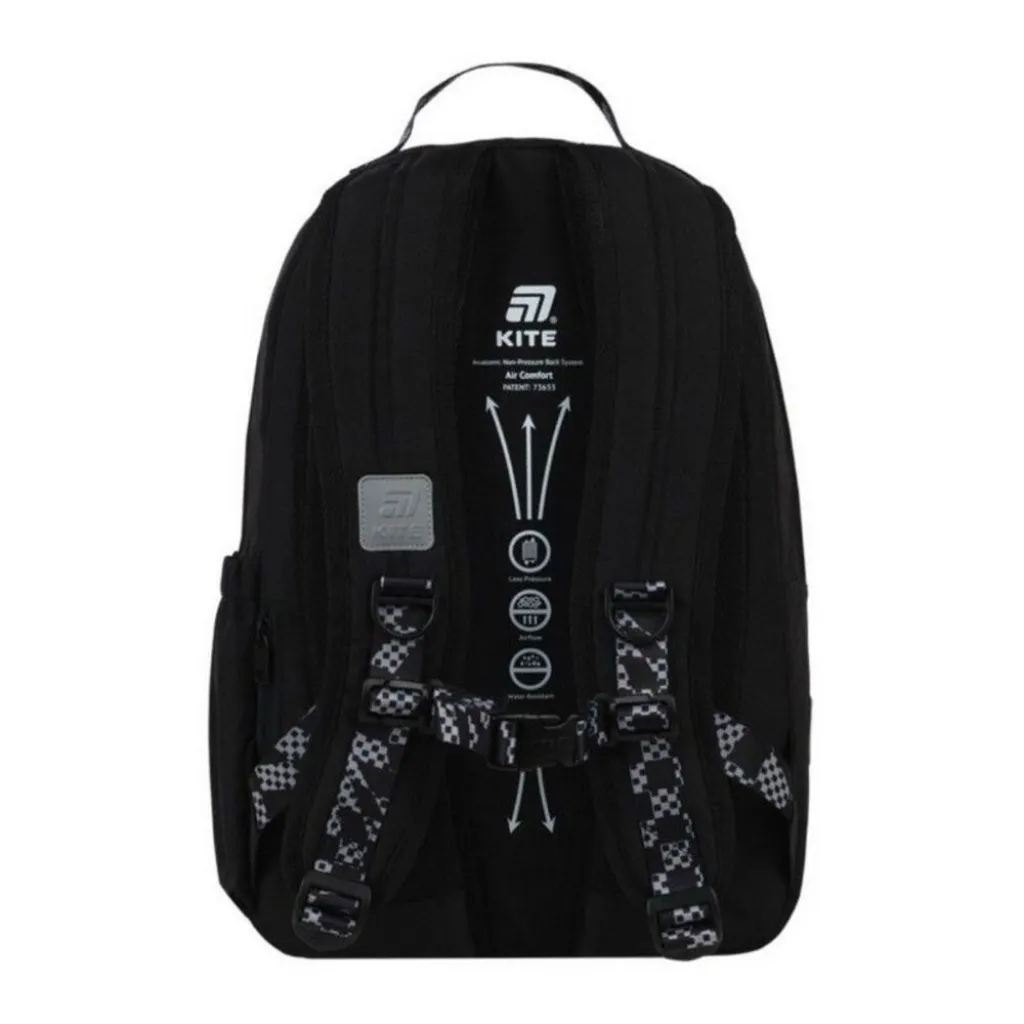 Городской ортопедический рюкзак Kite Education Teens Nothing Impossible K26-949M-2, черный Городской ортопедический рюкзак Kite Education Teens Nothing Impossible K26-949M-2, черный