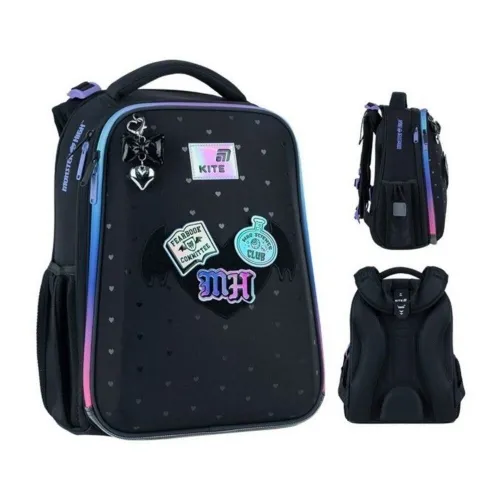 Ортопедический рюкзак Kite Education Monster High MH26-531M, черный - Фото№1 Ортопедический рюкзак Kite Education Monster High MH26-531M, черный - Фото№1