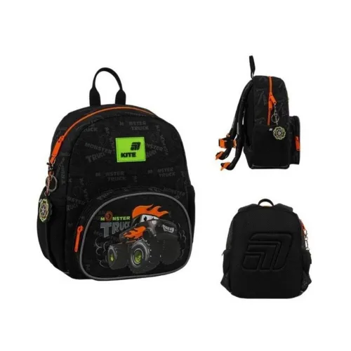 Детский рюкзак для мальчиков Kite Kids Monster Truck K26-2727XS-4, черный - Фото№1
