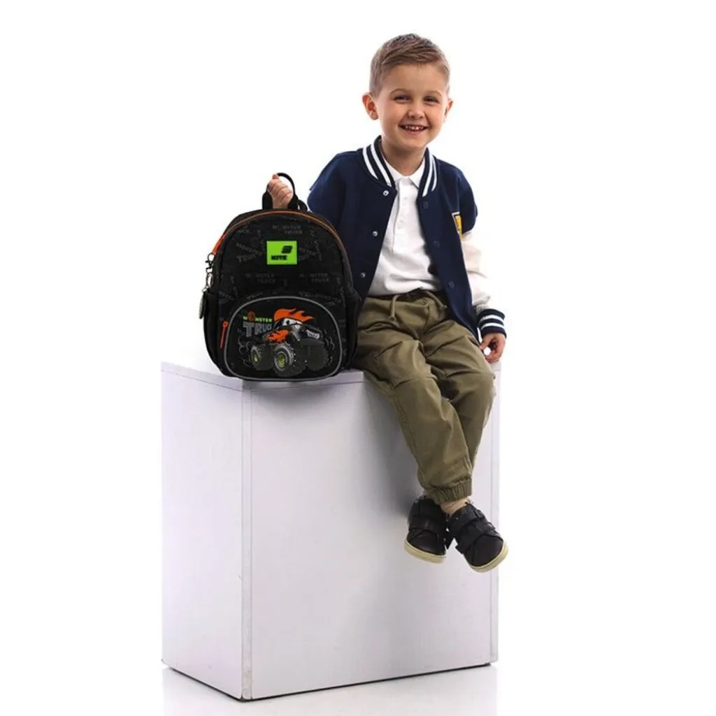 Детский рюкзак для мальчиков Kite Kids Monster Truck K26-2727XS-4, черный