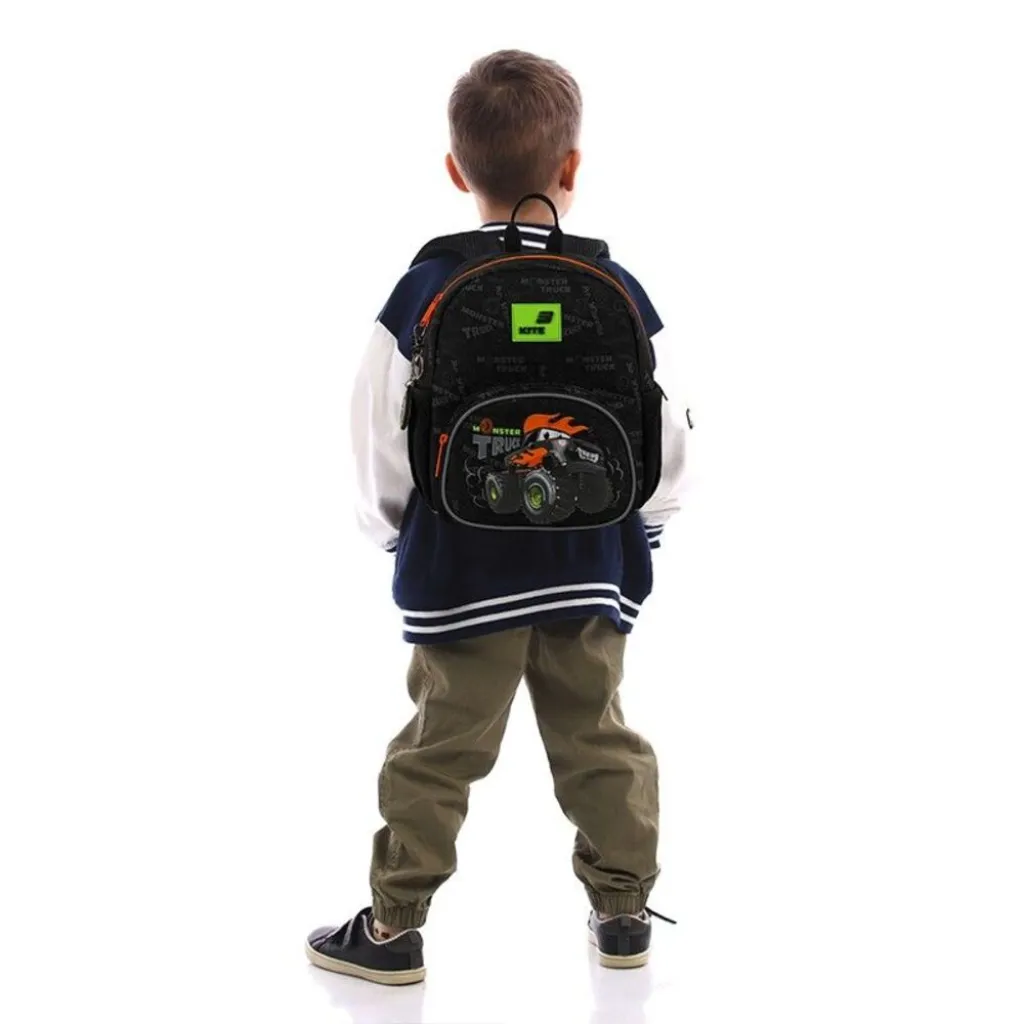Детский рюкзак для мальчиков Kite Kids Monster Truck K26-2727XS-4, черный