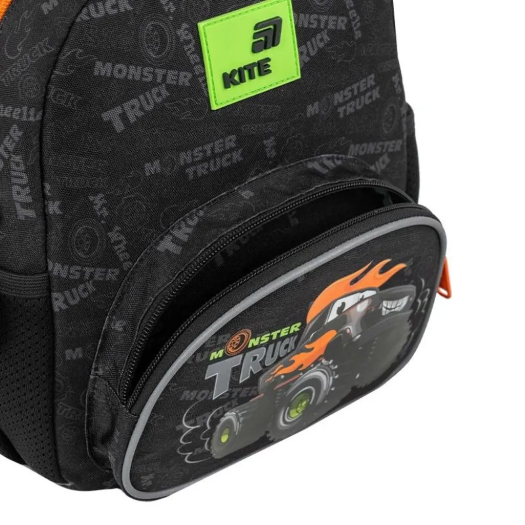 Детский рюкзак для мальчиков Kite Kids Monster Truck K26-2727XS-4, черный
