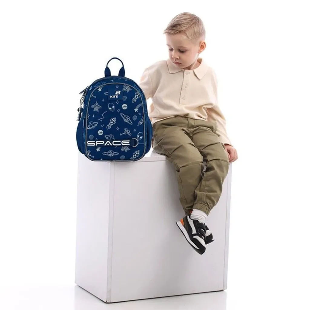 Детский рюкзак для мальчиков Kite Kids In Space K26-2735XS, синий