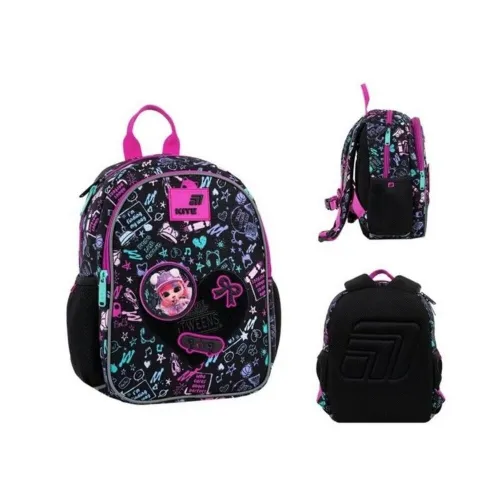 Детский рюкзак для девочек Kite Kids LOL LO26-2735XS, черный - Фото№1 Детский рюкзак для девочек Kite Kids LOL LO26-2735XS, черный - Фото№1