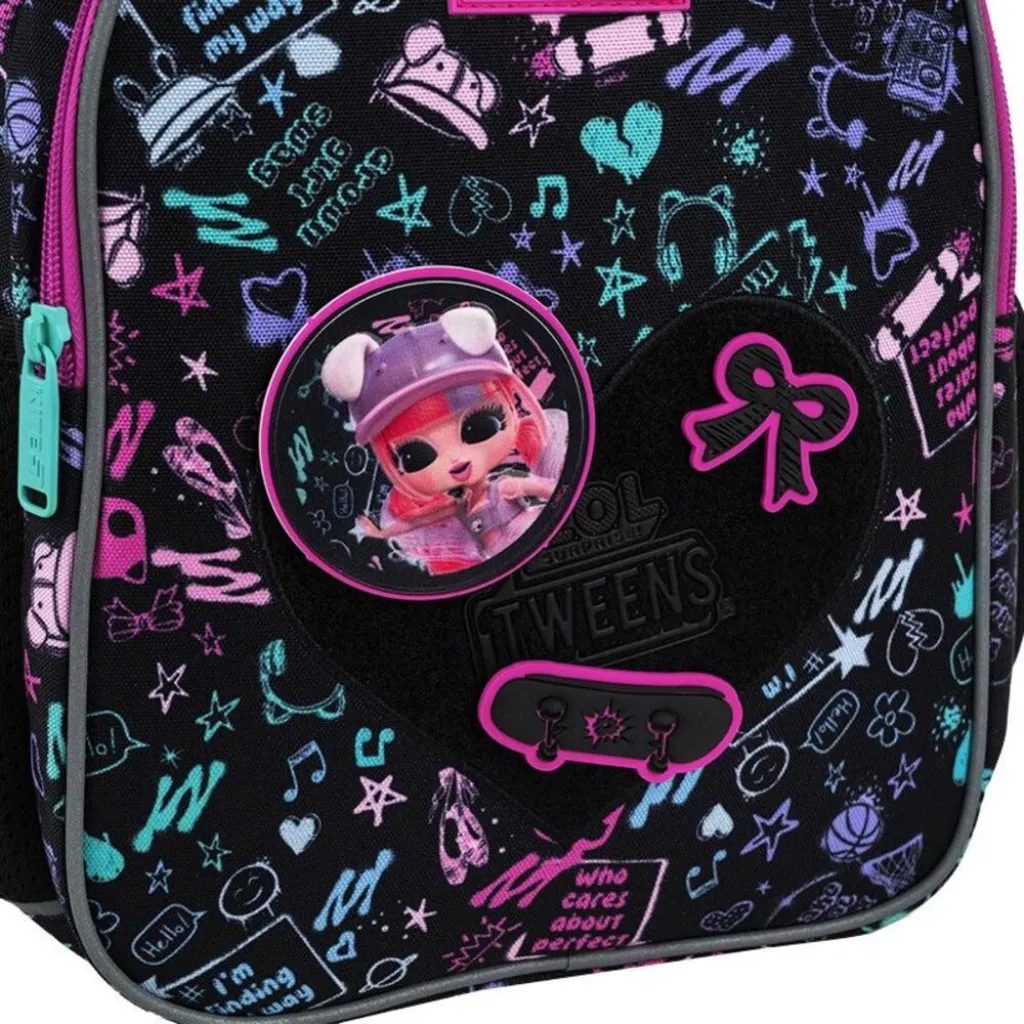 Детский рюкзак для девочек Kite Kids LOL LO26-2735XS, черный Детский рюкзак для девочек Kite Kids LOL LO26-2735XS, черный