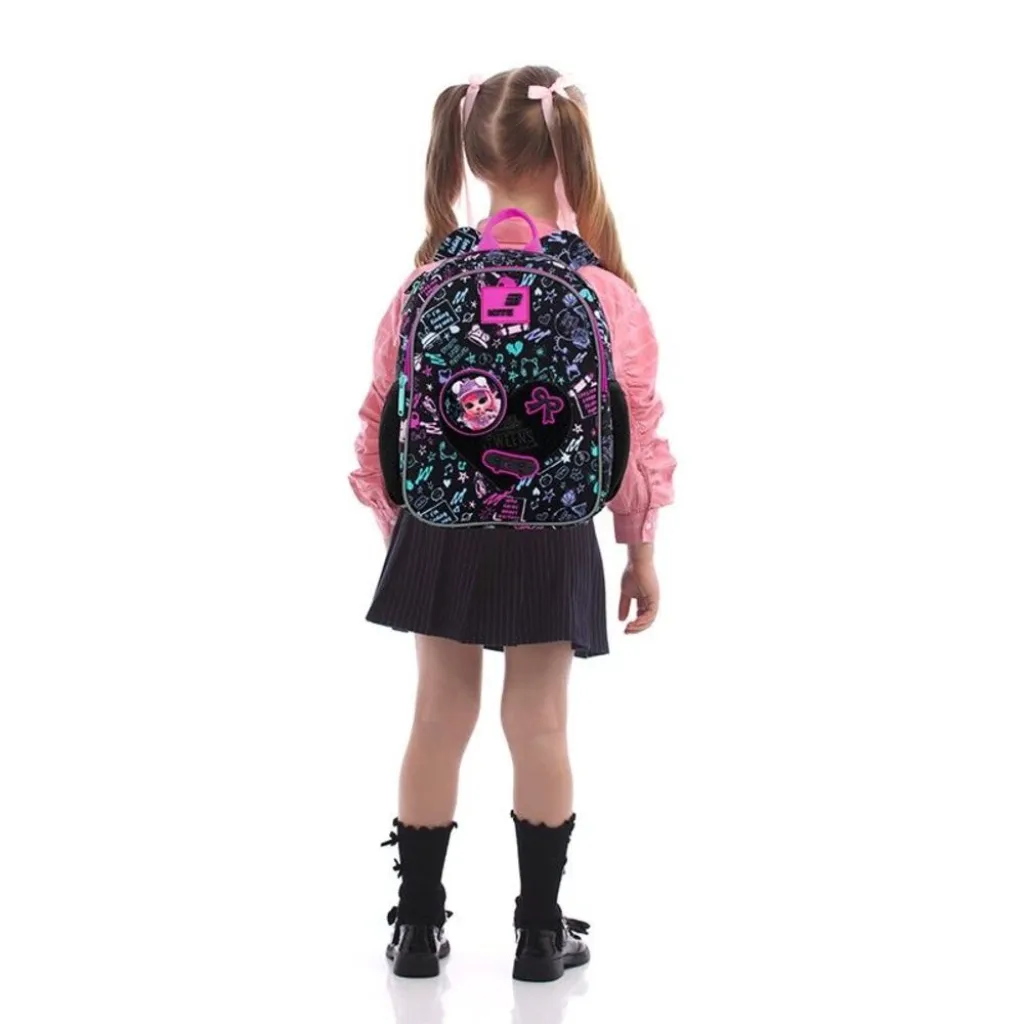 Детский рюкзак для девочек Kite Kids LOL LO26-2735XS, черный Детский рюкзак для девочек Kite Kids LOL LO26-2735XS, черный