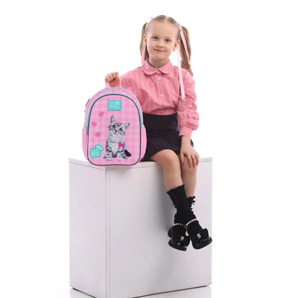 Детский рюкзак для девочек Kite Kids Studio Pets SP26-2735XS, розовый