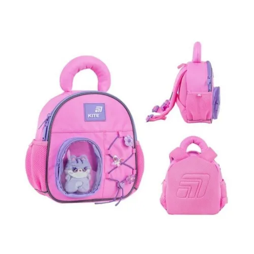 Детский рюкзак для девочек Kite Kids Cat&Fun K26-2737XXS-1, розовый - Фото№1