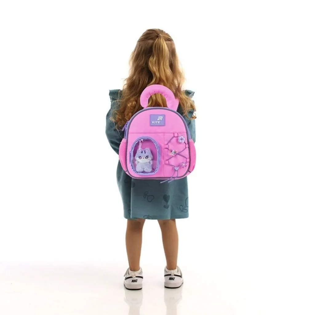 Детский рюкзак для девочек Kite Kids Cat&Fun K26-2737XXS-1, розовый