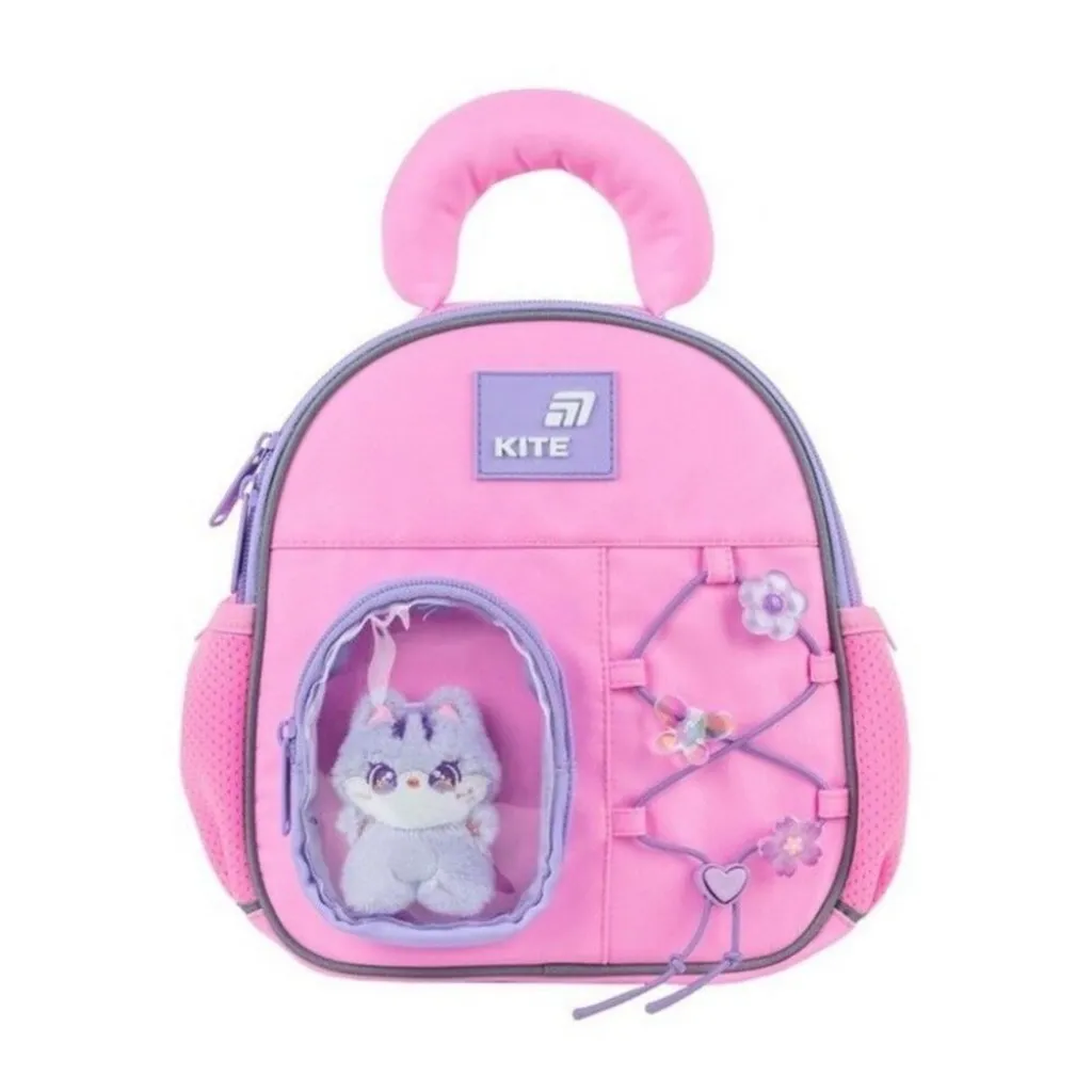 Детский рюкзак для девочек Kite Kids Cat&Fun K26-2737XXS-1, розовый