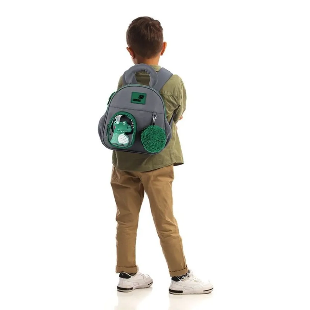 Детский рюкзак для мальчиков Kite Kids Croco Boo K26-2737XXS-2, серый