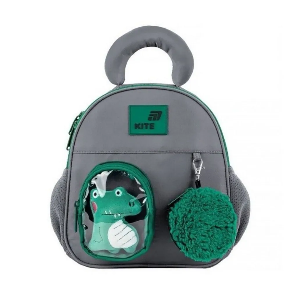 Детский рюкзак для мальчиков Kite Kids Croco Boo K26-2737XXS-2, серый