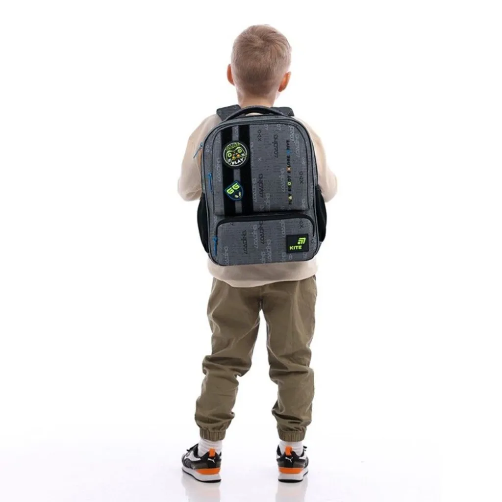 Детский рюкзак для мальчиков Kite Kids Good Game K26-559XS-3, серый Детский рюкзак для мальчиков Kite Kids Good Game K26-559XS-3, серый