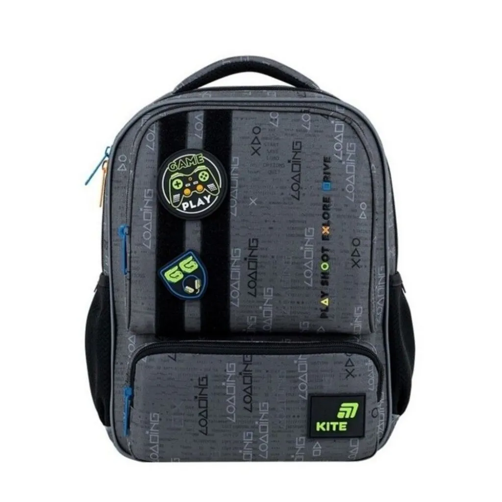 Детский рюкзак для мальчиков Kite Kids Good Game K26-559XS-3, серый Детский рюкзак для мальчиков Kite Kids Good Game K26-559XS-3, серый