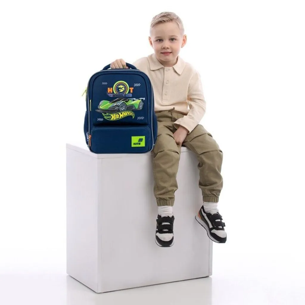 Детский рюкзак для мальчиков Kite Kids Hot Wheels HW26-559XS, синий