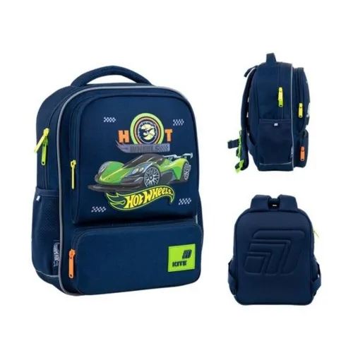 Детский рюкзак для мальчиков Kite Kids Hot Wheels HW26-559XS, синий - Фото№1