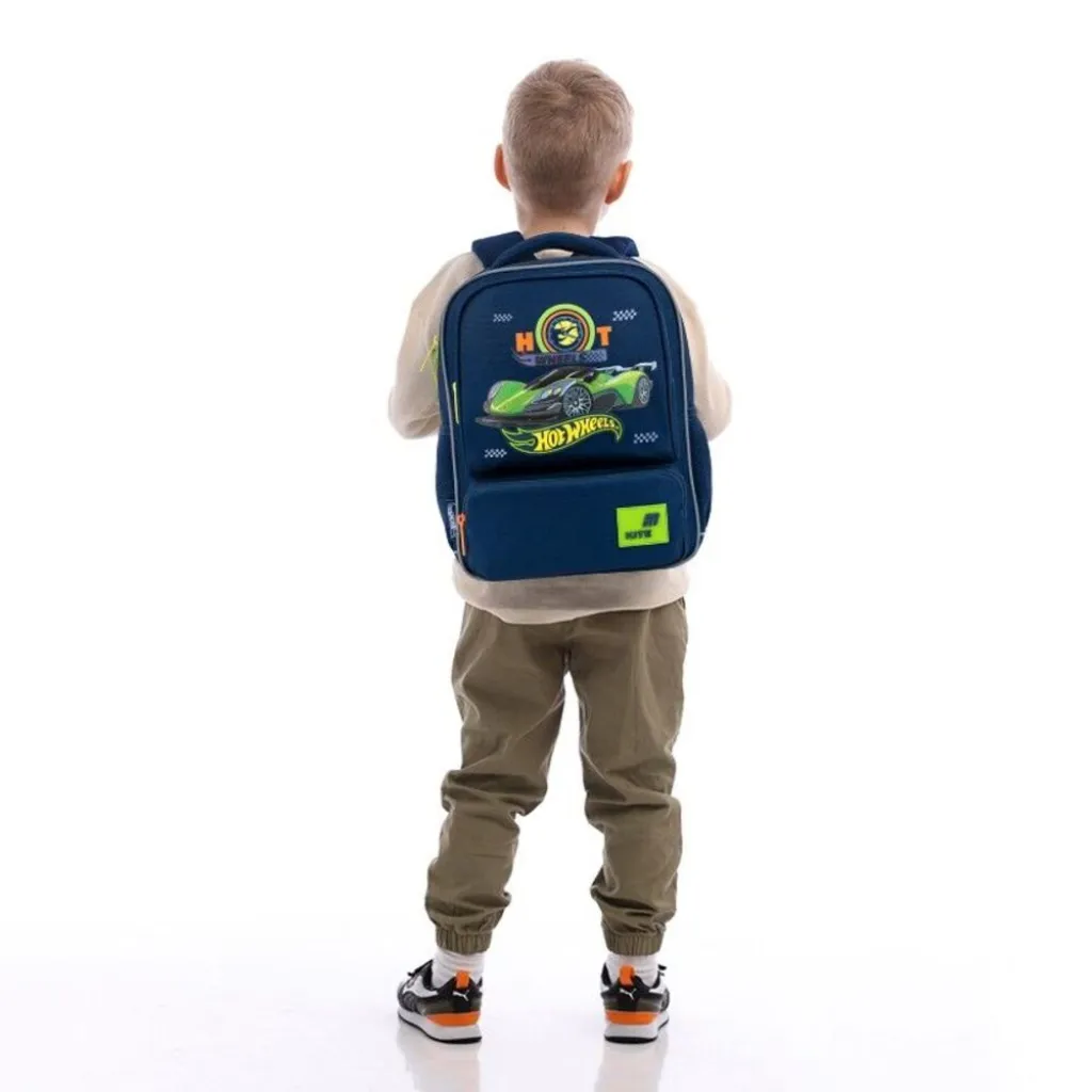 Детский рюкзак для мальчиков Kite Kids Hot Wheels HW26-559XS, синий