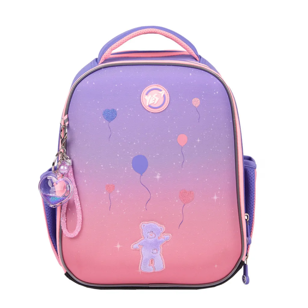 Ортопедичний рюкзак каркасний YES H-100 Cute Bear, бузково-рожевий Ортопедичний рюкзак каркасний YES H-100 Cute Bear, бузково-рожевий