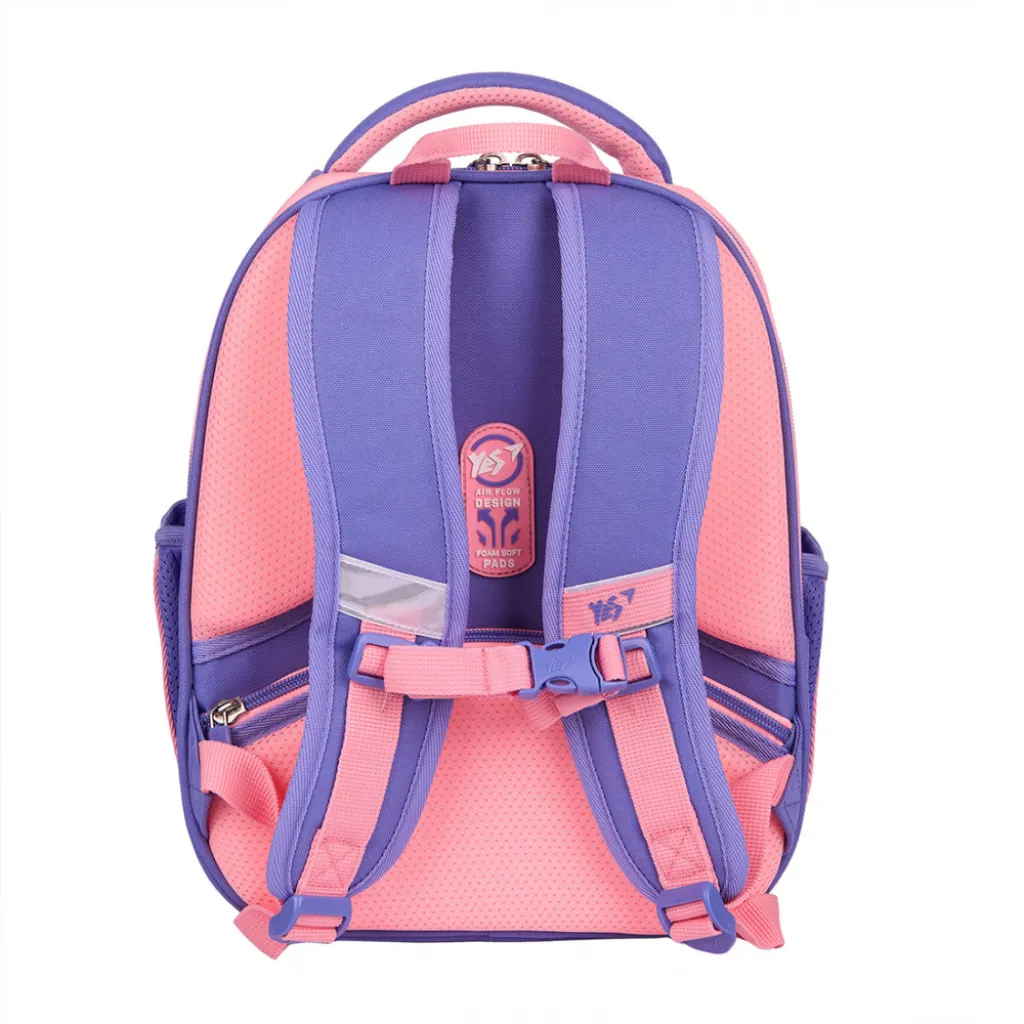 Ортопедичний рюкзак каркасний YES H-100 Cute Bear, бузково-рожевий Ортопедичний рюкзак каркасний YES H-100 Cute Bear, бузково-рожевий