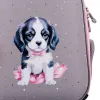 Ортопедический рюкзак каркасный YES H-100 Doggy Princess, серо-розовый - Фото№14