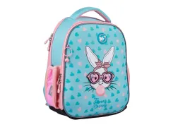 Ортопедичний рюкзак каркасний YES H-100 Funny Bunny, блакитний Ортопедичний рюкзак каркасний YES H-100 Funny Bunny, блакитний