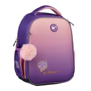 Ортопедичний рюкзак каркасний YES H-100 Happy Kitty, рожевий Ортопедичний рюкзак каркасний YES H-100 Happy Kitty, рожевий