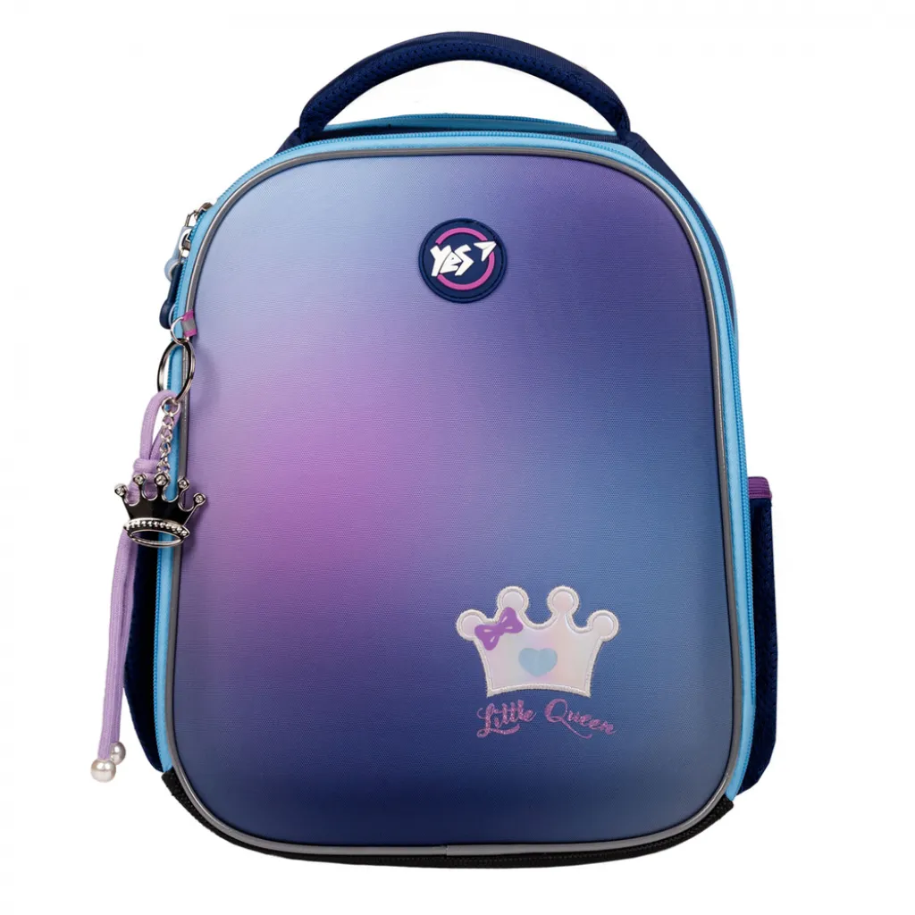 Ортопедичний рюкзак каркасний YES H-100 Little Queen, фіолетовий Ортопедичний рюкзак каркасний YES H-100 Little Queen, фіолетовий