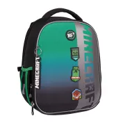 Ортопедичний рюкзак каркасний YES H-100 Minecraft Icons, зелений Ортопедичний рюкзак каркасний YES H-100 Minecraft Icons, зелений
