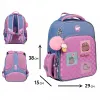 Ортопедичний рюкзак каркасний YES Pusheen Playful S-78, бузковий - Фото№3