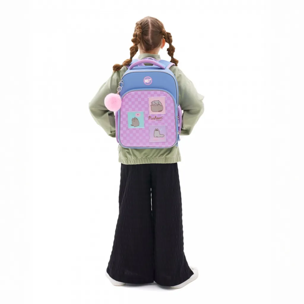 Ортопедичний рюкзак каркасний YES Pusheen Playful S-78, бузковий Ортопедичний рюкзак каркасний YES Pusheen Playful S-78, бузковий